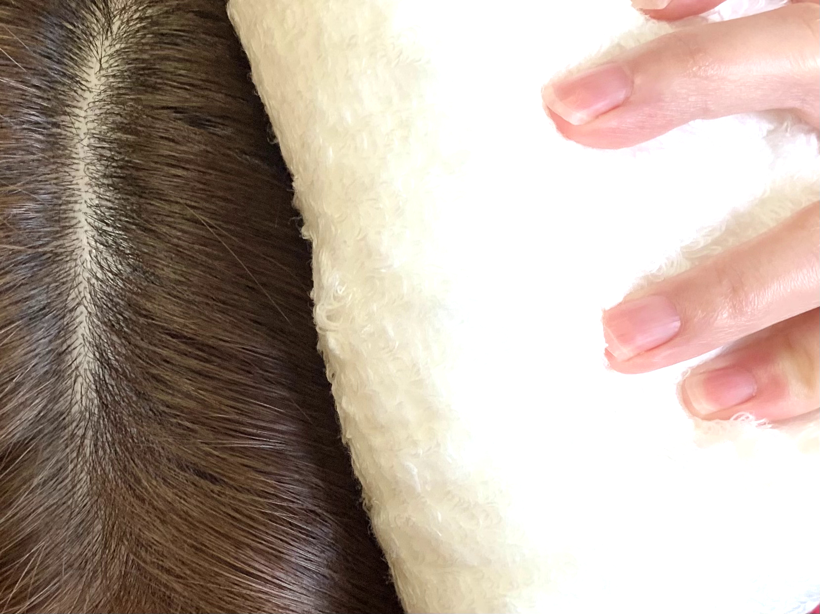 髪の毛を冷やす