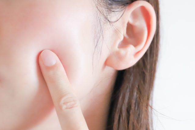 ぷるんとした女性の肌