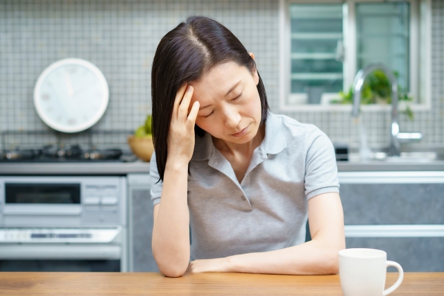 中高年期に悩む女性